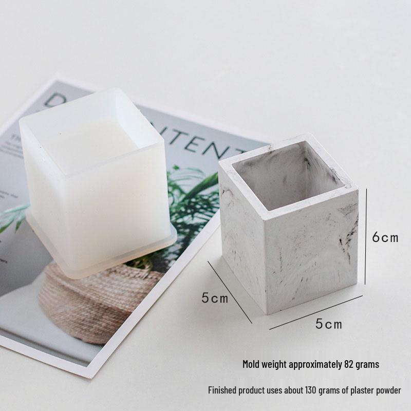 Meimu'er DIY Ароматерапевтический гипсовый диффузор Форма для свечного стакана - Силиконовая форма для каменного, свечного гипса.