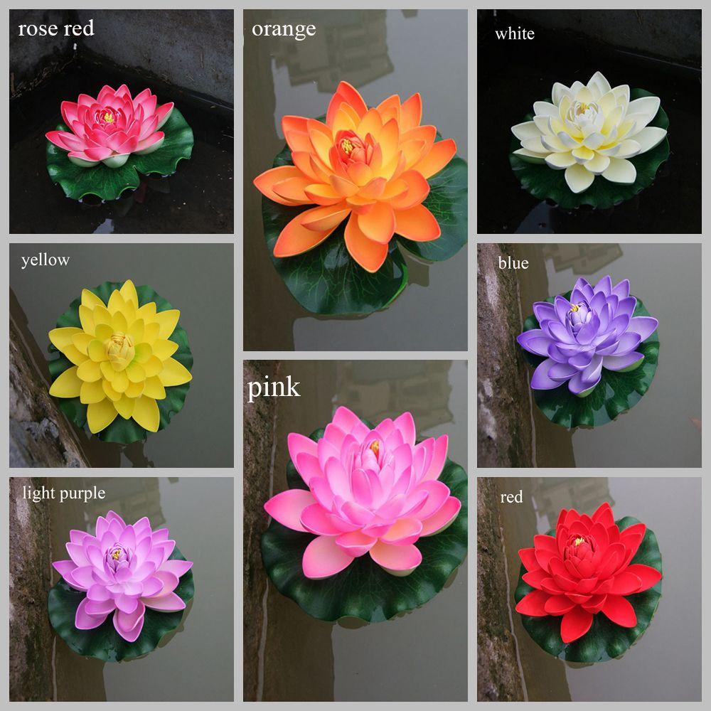 Plants Home Decoration Green Leaves Water Lily Simulation Artificial Lotus Flower Fake Plants