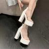 Fashion 2024 New Fashion Ladies High Heel Sandals Summer High Heels Platform Sandals Open Toe Sandals Sexy Party Women High Heels