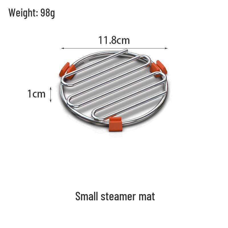 Stainless Steel Low-Foot Steaming Rack for Pressure and Rice Cookers: Ideal for Eggs & Vegetables