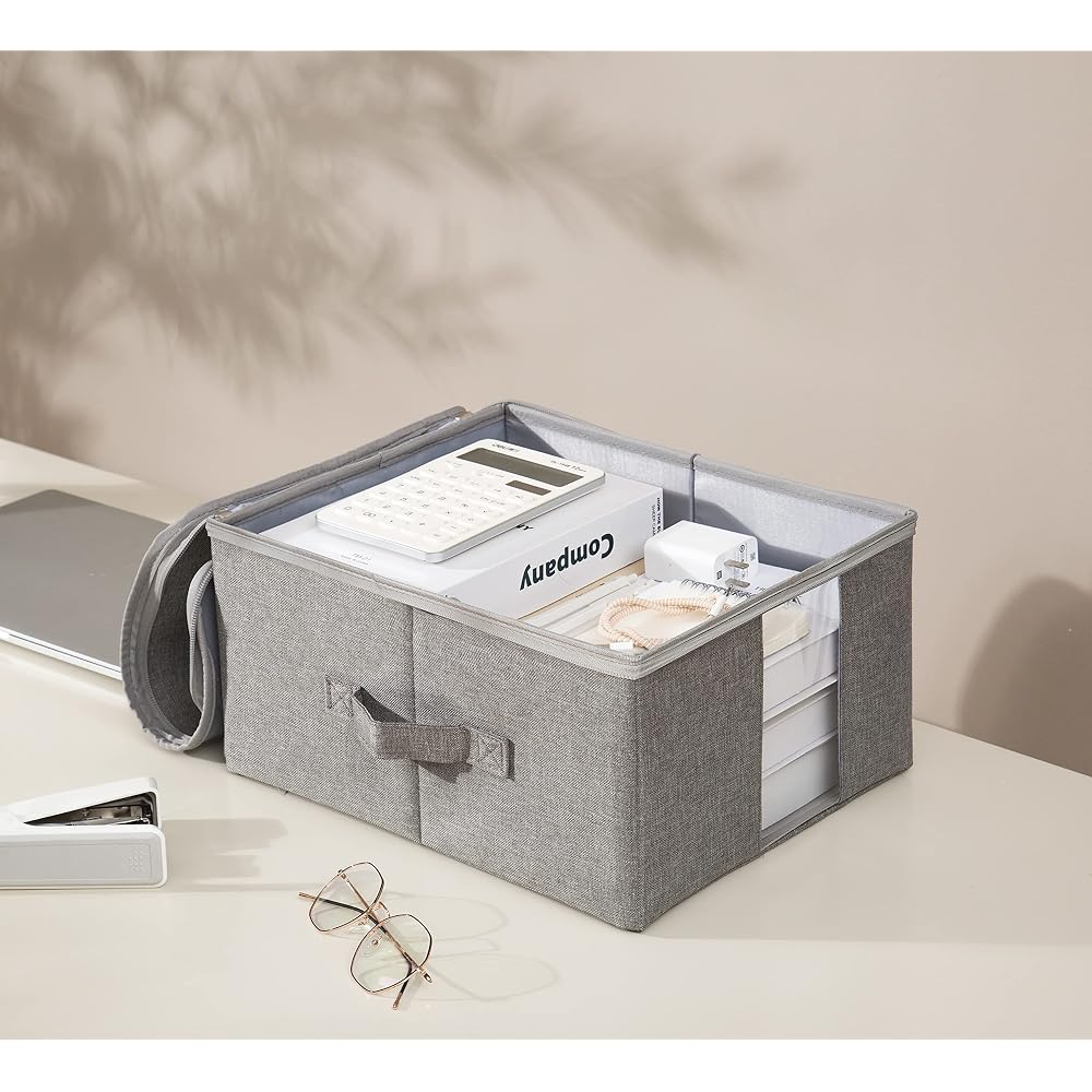 Tianzong Storage Box, Large Capacity Clothing Storage Case, with Lid, Foldable, with Handle,