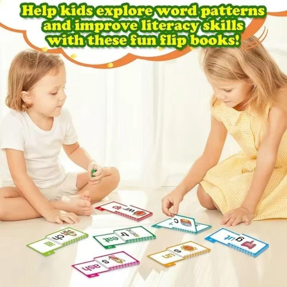 Words&Images Reading Flip Book Interactive Word Family Build Books 30 Read Flip Book School