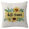 Pillow Cover Nordic Ins Pillow Summer Yellow Lemon Square Print Pillow Cover Cushion