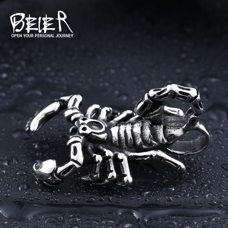 Новый магазин Beier подвеска-ожерелье из нержавеющей стали 316L Подвеска Животное Скорпион ювелирные изделия LLBP8-134P