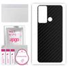 apgo Protective Skin Sticker for the Back Compatible with Infinix Hot 20 Play, Wrap Film, Foil, Vinyl - Pattern Carbon Black