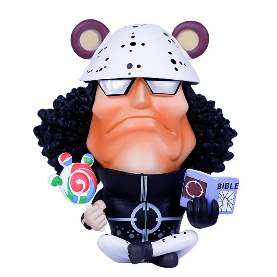 Аниме Q-версия One Piece Большая голова Роуд Фейсулонцзяобаас Императрица Ручная работа Сидящая кукла ПВХ Модель Аниме Милое украшение Подарок