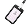 Portable Colorful Employee Plastic ID Card Holder Name Tag Lanyard Neck Strap
