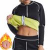 Women Long Sleeve Neoprene Waist Trimmer Sauna Suit Breathable Abdomen Increase Sweating Burning Fat Fitness Corset
