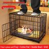Клетка для собаки среднего/большого размера с туалетом - Загон для питомцев для помещений/улиц для золотистого ретривера, сибы, тедди и котят