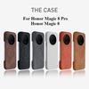 Безрамочный деловой чехол из искусственной ПУ кожи для Honor Magic 8 Pro, магнитная беспроводная зарядка, жесткая крышка для Magic 8 8Pro