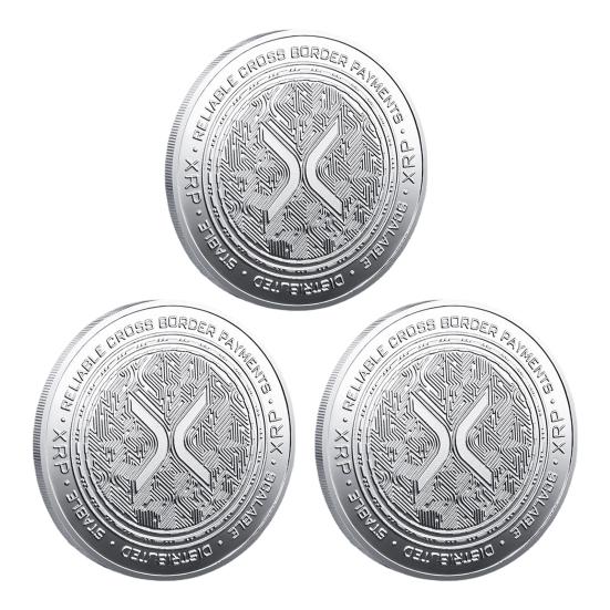 Памятная монета XRP Coin Символ финансовых инноваций Монета XRP Ethereum, выделяющая ведущие цифровые монеты Подарок для энтузиастов Образовательный