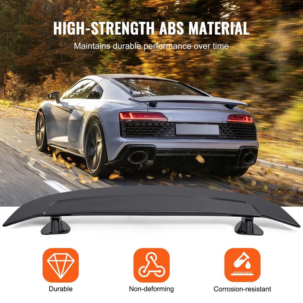 GT Wing Car Spoiler, 46.3 inch Universal Spoiler, Compatible with most Sedans and Coupes, High Strength ABS Material, Car Rear Spoiler Wing, Racing