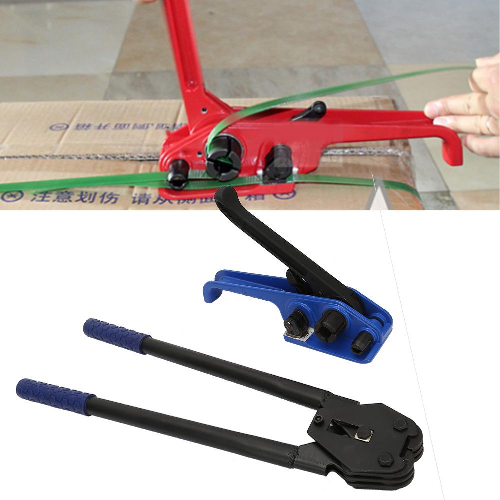 Blue Manual Steel Strap Tensioner Crimper Belts Strapping Banding Tool Packing Machine
