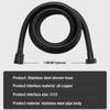 Garden Hoses Black Shower Hose Pull Water Pipe Pipes New 1.5/2M Accessories Flexible Bathroom SUS304 Extension Extendable Home