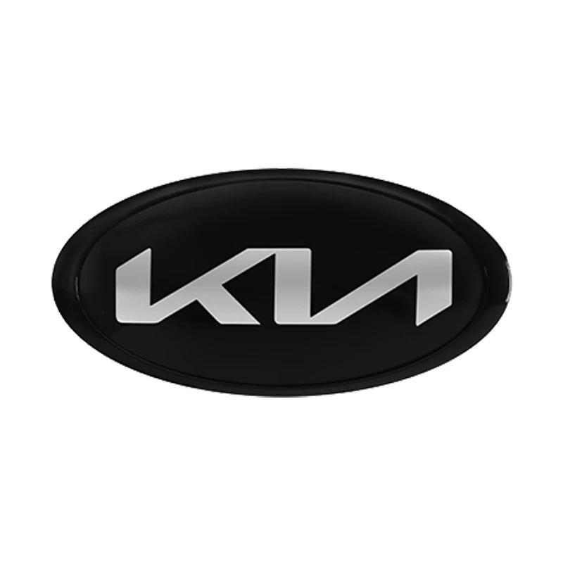 AANO1 1pcs 3D ABS Car Front Hood Logo Emblem Badge Sticker For KIA K2 K3 K5 K7 EV6 KX3 Soul Seltos Sportage Cerato Optima Sorento