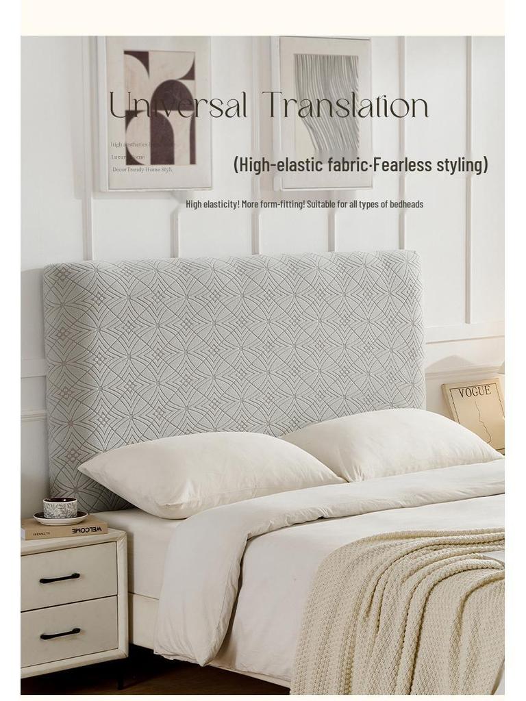 Жаккардовый чехол для изголовья: Утолщенный, Пыленепроницаемый, Нескользящий, Износостойкий, Эластичный Чехол-накидка и Защита спинки