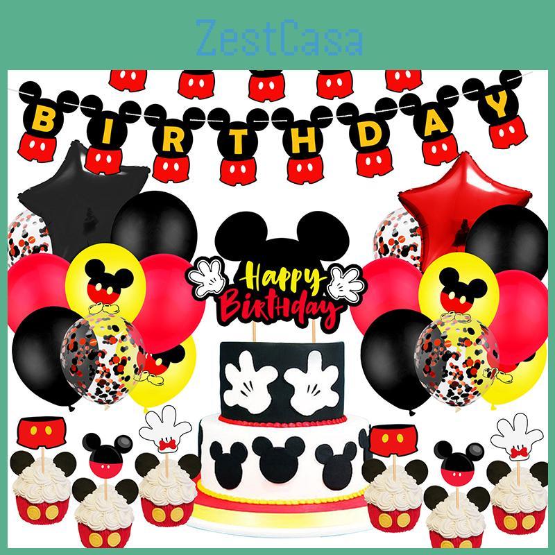 Minne Mouse Kids Birthday Party Supplies Decor Balloon Tableware Banner