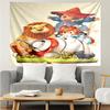 Alice-in-Wonderland Print Tapestry, Backdrop, Easy Setup, Ideal for Bedroom, Office & Living Room, with Aesthetic Wall Hanging Decor.