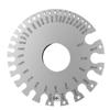 652F Stainless Steel 0-36 Round AWG SWG Wire Gauge Thickness Measuring Sheet Diameter Metal Machinist Measurement Plate Ruler