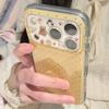 Мультяшный бегущий в горошек линзовый мишка пингвин для iphone17promax apple 16 новый 15 чехол для мобильного телефона