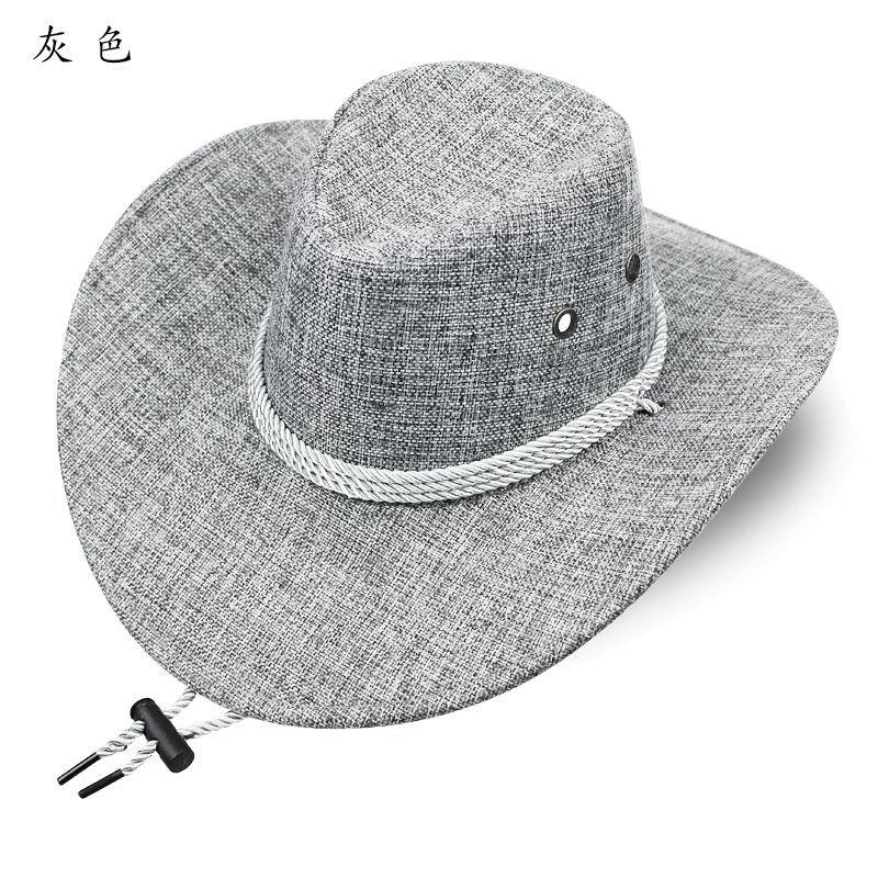 Шляпа Мужская Шляпа от солнца с большими полями Уличная пляжная шляпа Шляпа от солнца Мужская шляпа Альпинистская шляпа Панама Ковбойская шляпа