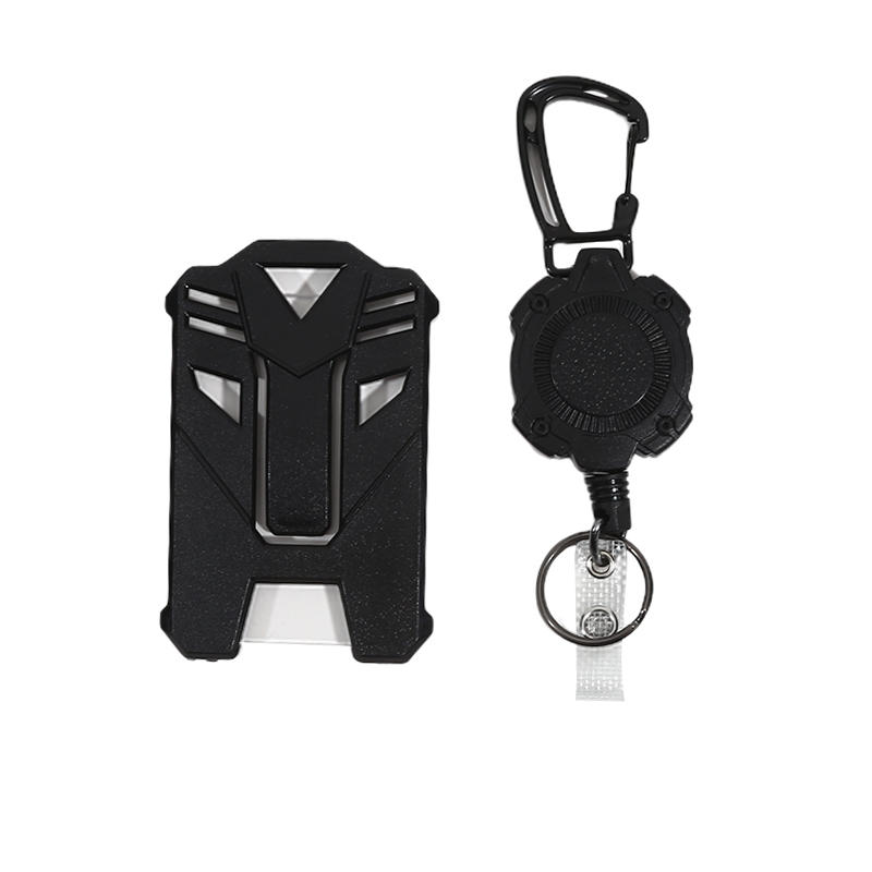 Сверхпрочный выдвижной брелок-клипса для бейджа, держатель для ID-карты, цепочка, уличный стальной трос с пружиной, зажим для карт, карабин, уличный чехол для ключей, чехол для карт, сумки