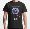 Новинка Инопланетянин И.Т. E.T.. Футболки для мужчин с круглым вырезом 100% хлопок Короткий рукав Уникальная одежда для мужчин