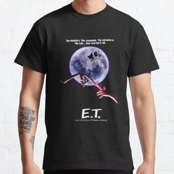 Новинка Инопланетянин И.Т. E.T.. Футболки для мужчин с круглым вырезом 100% хлопок Короткий рукав Уникальная одежда для мужчин