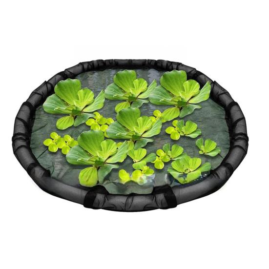 Pond Plant Protector Floating Island Fish Barrier Fine Mesh Round Netting Protects Plants from Aquatic Animals for Pond Plants