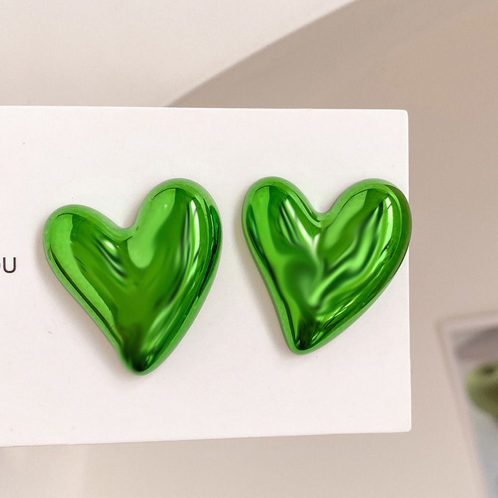 Серьги в форме сердца Акриловые серьги-подвески Модные серьги-гвоздики для девочек