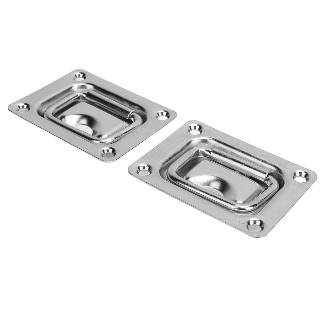 76 X 57 мм 2 шт. Врезная подъемная ручка-кольцо из нержавеющей стали 304, прочная, врезная, утопленная подъемная ручка