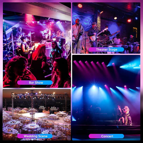 BETOPPER LPC007 Disco Light, 54x3W RGB LED Stage Lighting, 6-Color Conversion, DMX512 3/7CH, Party Light, Spotlight, DJ Disco Light, Professional Club