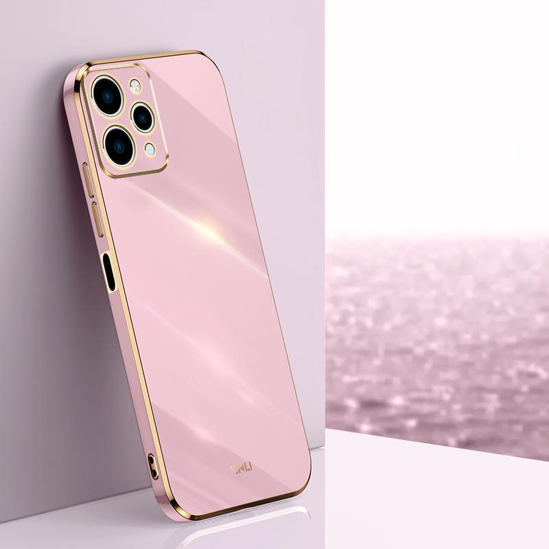 For Xiaomi Redmi 12 Case Luxury Square Plating 23053RN02A 23053RN02Y 23053RN02i Phone Case ShockProof Silicone Back Cover Fundas