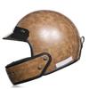 Personalized Leather Chin Removable Small Helmet Body Motorcycle Helmet Locomotive Motorcycle