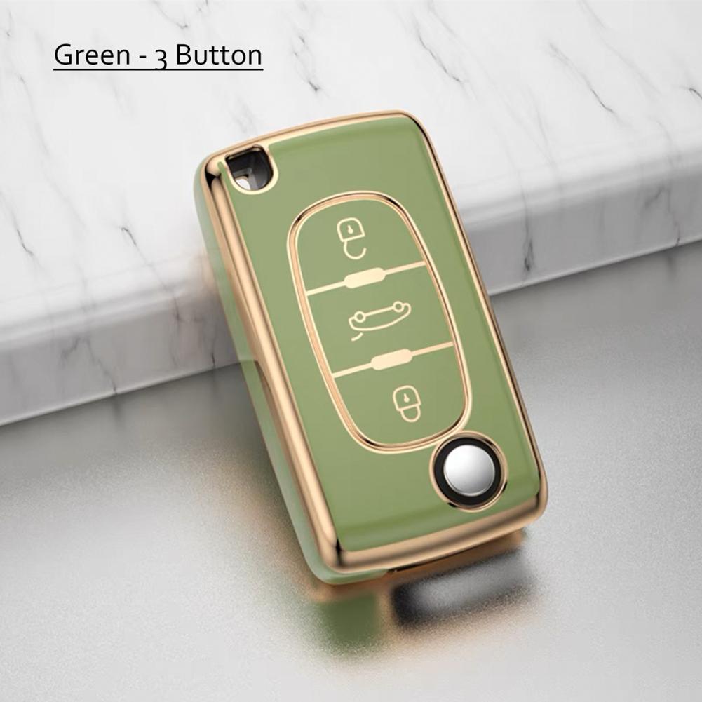 Покрытие TPU 2 3 кнопки автомобильный пульт дистанционного ключа чехол чехол для Peugeot 107 207 307 307S 308 407 607 для Citroen C2 C3 C4 C5 C6 C8