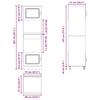 Kalmar Oven Cabinets 2 pcs Brown Oak Effect Particleboard