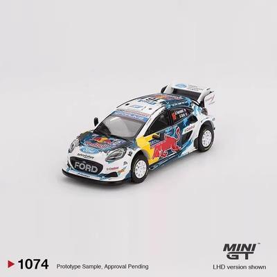 MINI GT 1078 1:64 Subaru Impreza WRC99 Афины 1074 Ford Red Bull Rally WRT Литой металлический модельный автомобиль
