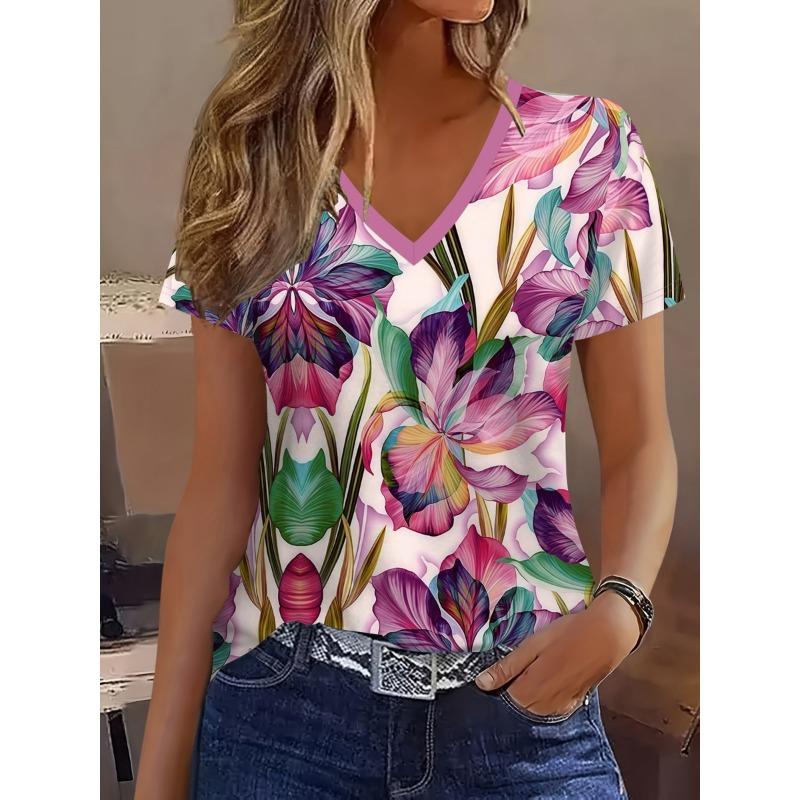 Новые летние женские короткорукавные верхние топы