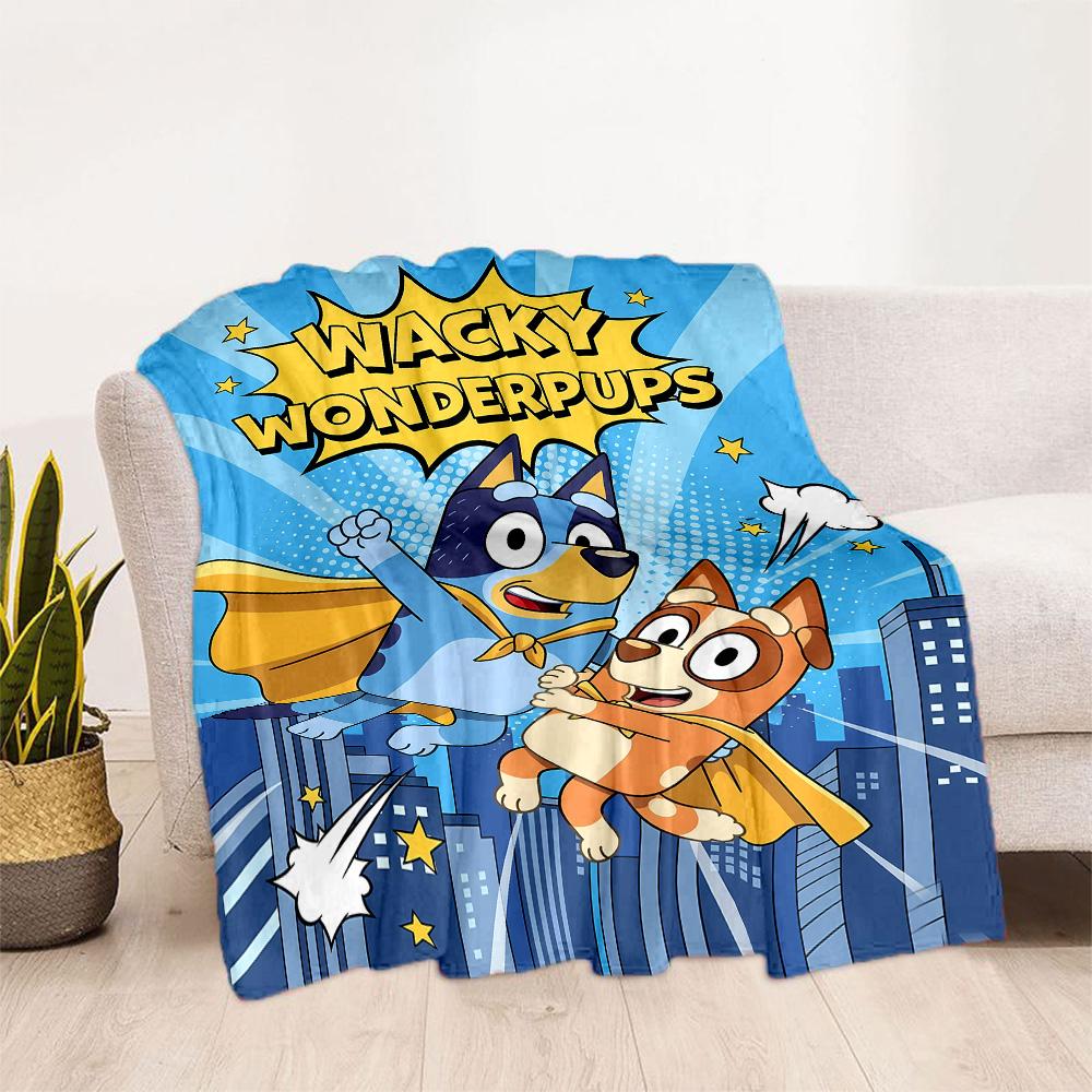 Bluey Adventure Blanket Soft & Cozy Throw For Sofa Couch Office Bed Picnics All-Season Use Modern Unique Gift for Family and Friends Y23