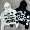 Осенне-зимние хип-хоп Y2K Street Style Letter Graffiti Printed Fashion мужские и женские теплые толстовки с капюшоном