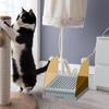 Non Slip Cat Litter Ramp with Drawer Adjustable Height Drawer Baffles Step Stool  for Cat House