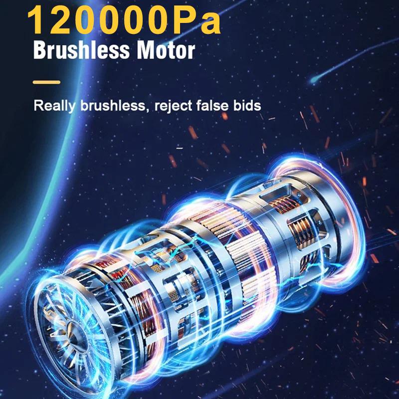 120 Вт беспроводной мини-пылесос ручной пылесос 120000Pa бесщеточный моторный пылесос автомобильный пылесос для влажной и сухой уборки