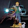 Статуэтка Naruto Minato Namikaze «Желтая Вспышка» из серии GEM, 26 см, Световая фигурка с двумя вариантами головы, Коллекционный дисплей из аниме