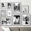 Wall Art Canvas Painting Fashion Pairs City Black Lace Girl Flower Nordic Posters And Prints Wall Pictures For Living Room Decor