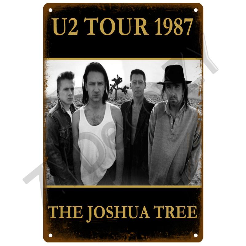 Retro Rock Tin Sign Poster Vintage Wall Poster Metal Sign Decorative Wall Plate Kitchen Plaque Metal Vintage Decor Accessories