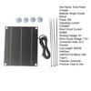 6W Emergency Solar Panel Phone Charger High Conversion Efficiency Short-Circuit Protection Solar Panel Charger for Outdoor Use