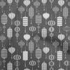 Cotton Flex Gray Fabric Asian Chinese Lamps Sewing Material Print Fabric By The Yard 40 Inch