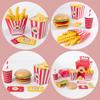 Baby Toy Kitchen Toys Burger Set Real Life Cosplay Monterssori Educational Wooden Toys for Children Party Game Christmas Gift