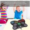 Roll Drum Pedal Controller Roll Up Drum Practice Pad USB with Drum Sticks Touch Sensitivity Great Holiday Birthday Gift for Kids