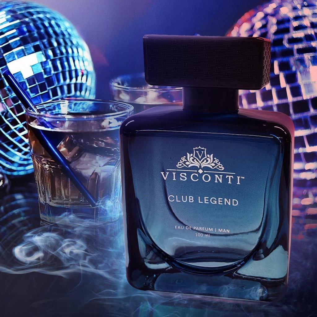 Visconti Club Legend Парфюм Туалетная Вода Древесно-Пряный Аромат С Цветочными Перечными Пачули, Мандарином, Мускусом С Долго Стойким Роскошным Парфюмом